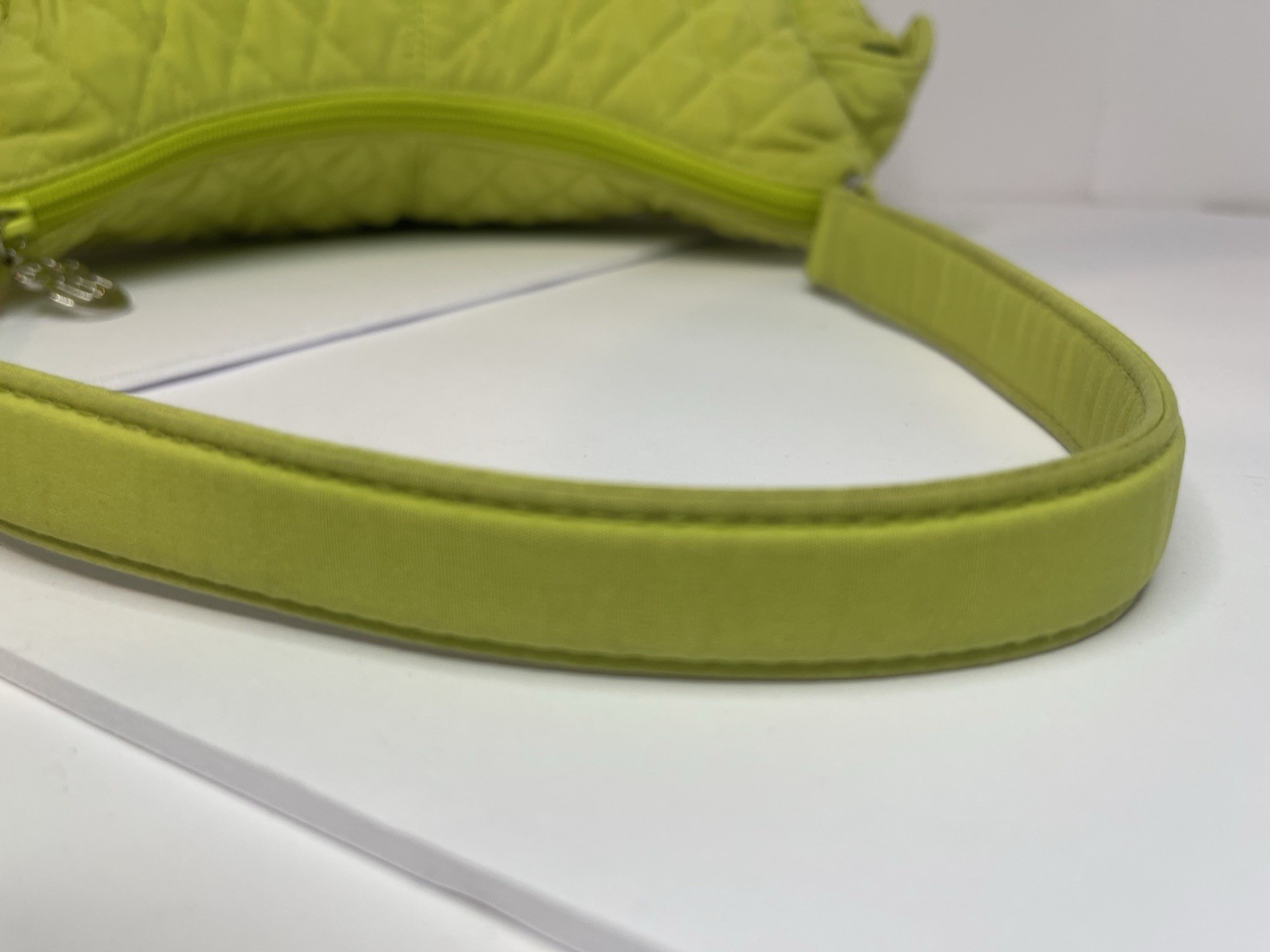 Vera Bradley Retired Key Lime Microfiber Pocket Hobo