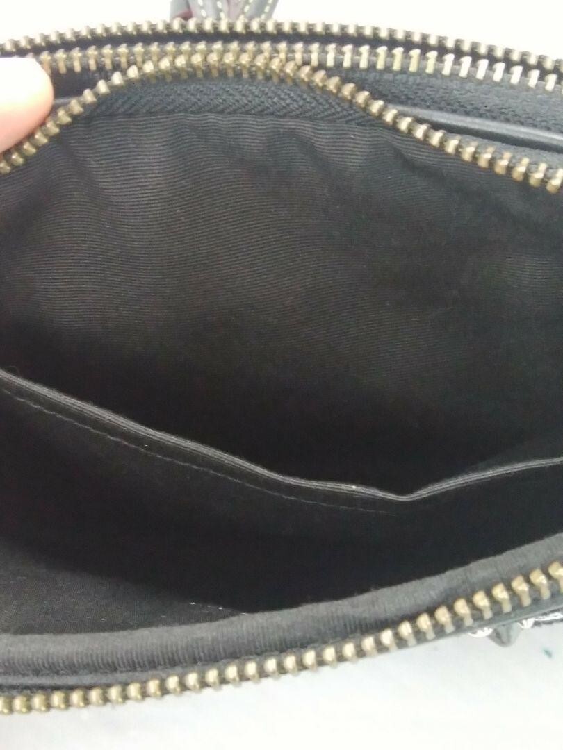Used COACH One Shoulder Bag Disney Mickey Black Shoulder Bag A1777-F59532 ‘778