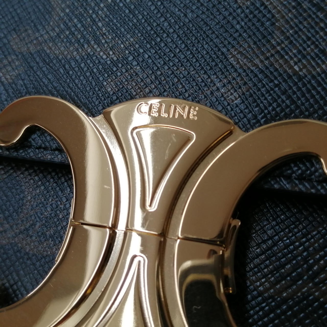 CELINE 194142 Claude Triomphe Shoulder Bag