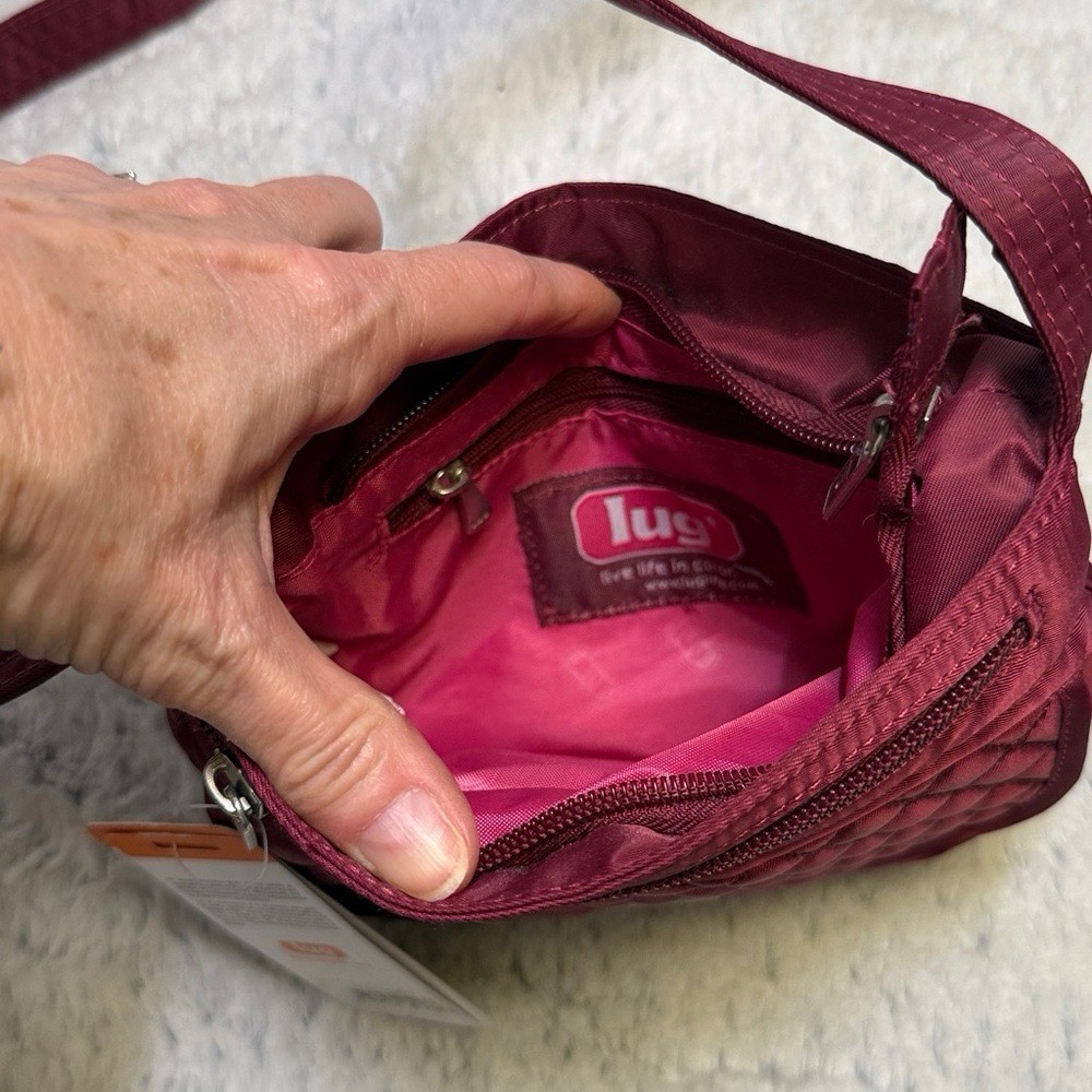 Lug Sway Mini Cross Body Bag Cranberry