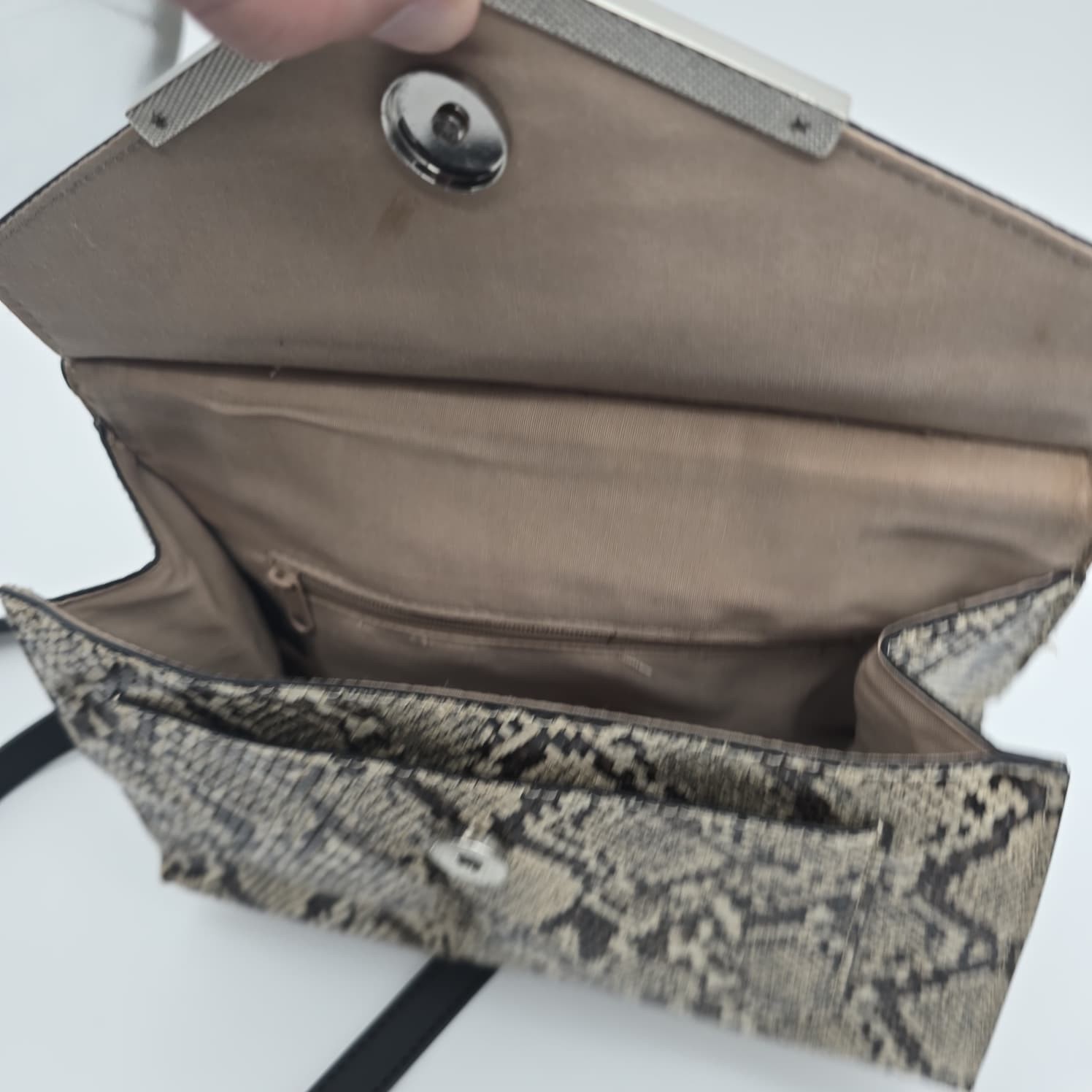 Worthington Natural Snake Handbag