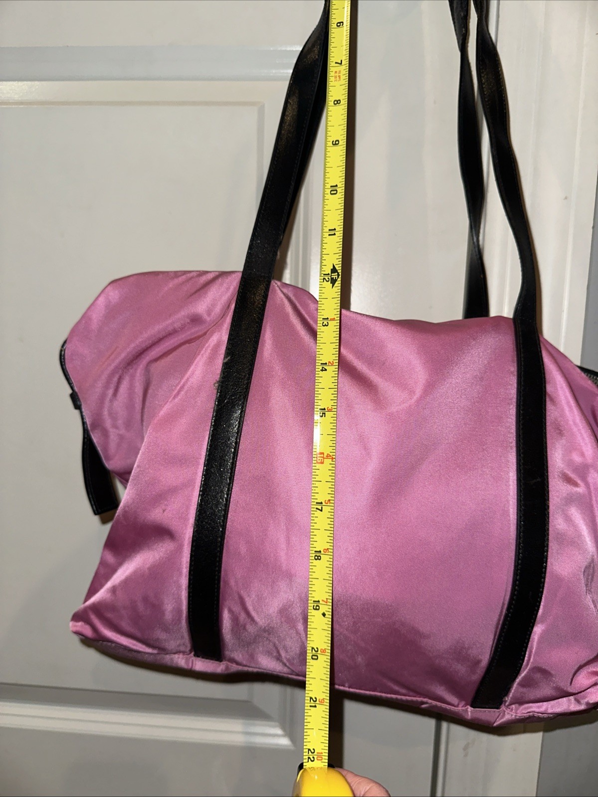 Prada Side Pocket Convertible Duffle Bag Tessuto BEGONIA Pink Nylon Handbag