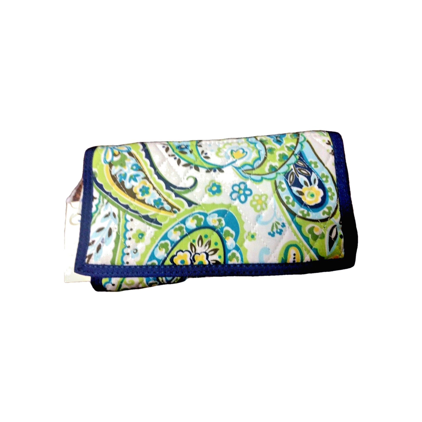 Tri Fold Crossbody Wallet Purse Small NWT QK Cotton Quilted Mulicolor Fabric