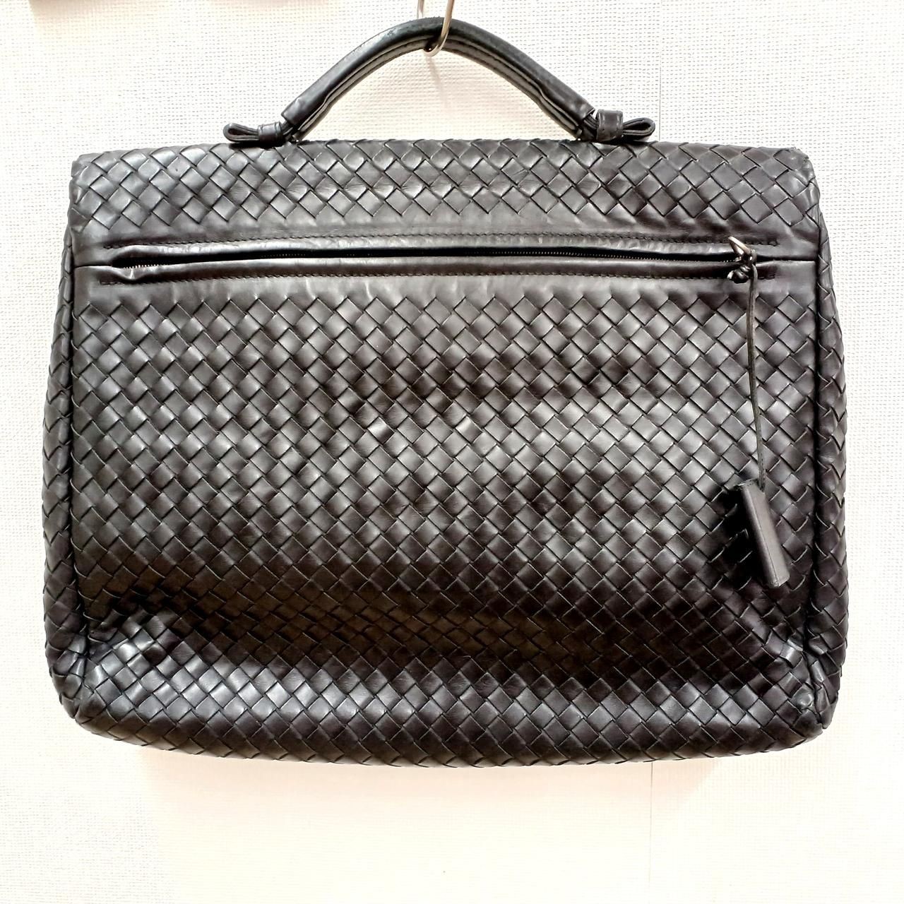 BOTTEGA VENETA BRIEFCASE INTRECCIATO 113095-V4651-1000BK TEAR INSIDE Used