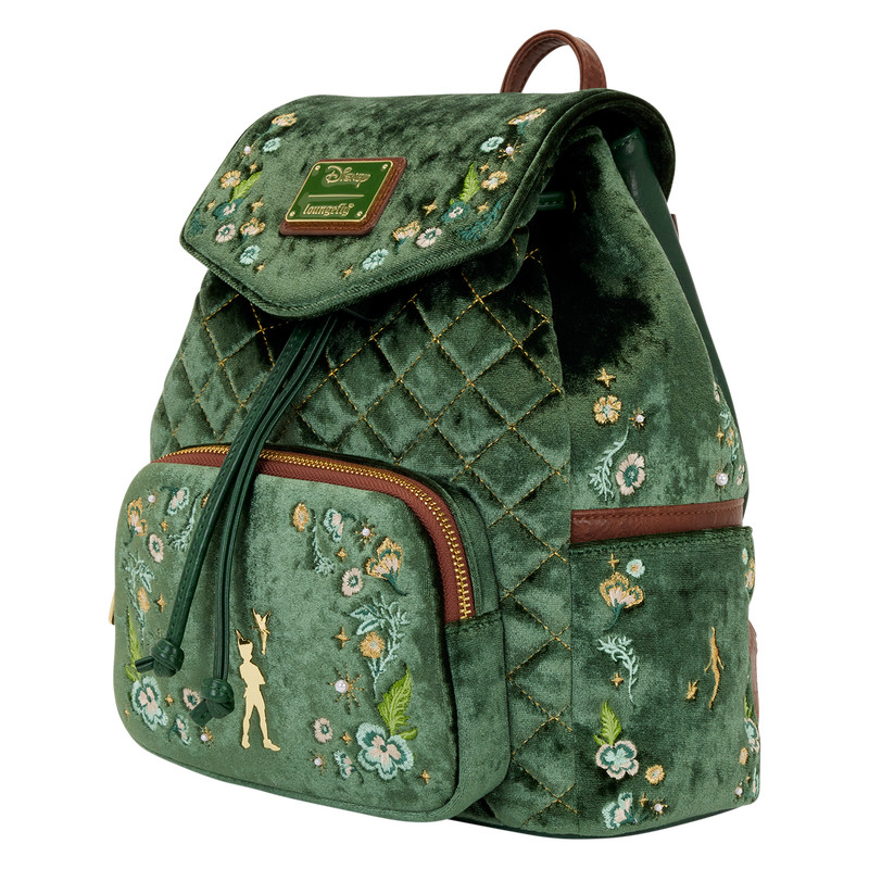 NWT Loungefly Peter Pan Exclusive Quilted Texture Mini Backpack