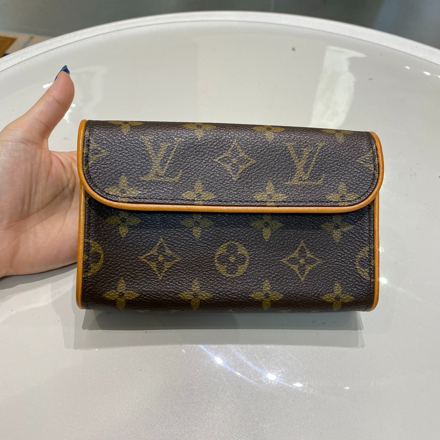Preloved Louis Vuitton Pochette Florentine Monogram Canvas Waist Belt Bag