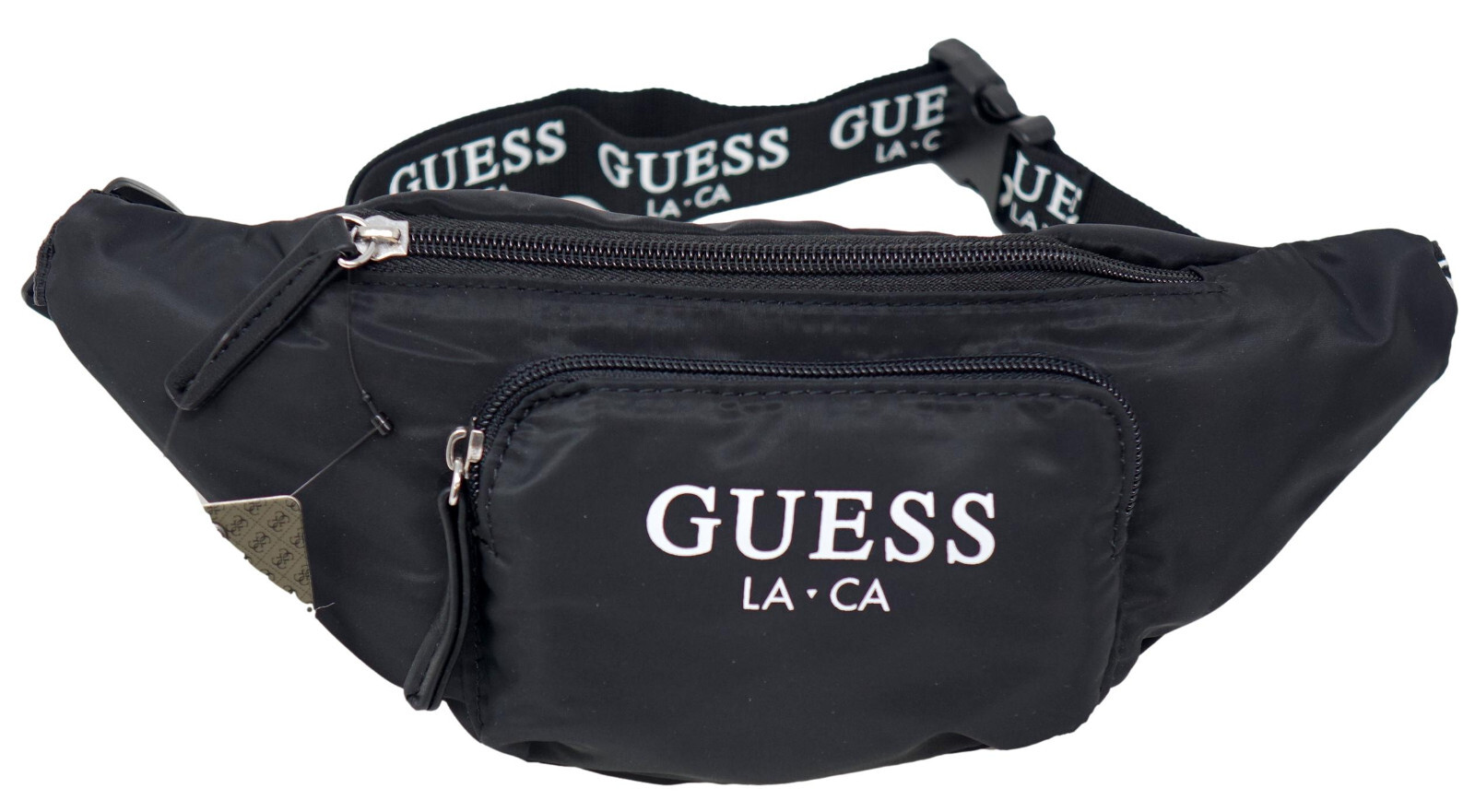 NEW Guess Black Nylon Lightweight Funny Pack Belt Travel Bag Handbag