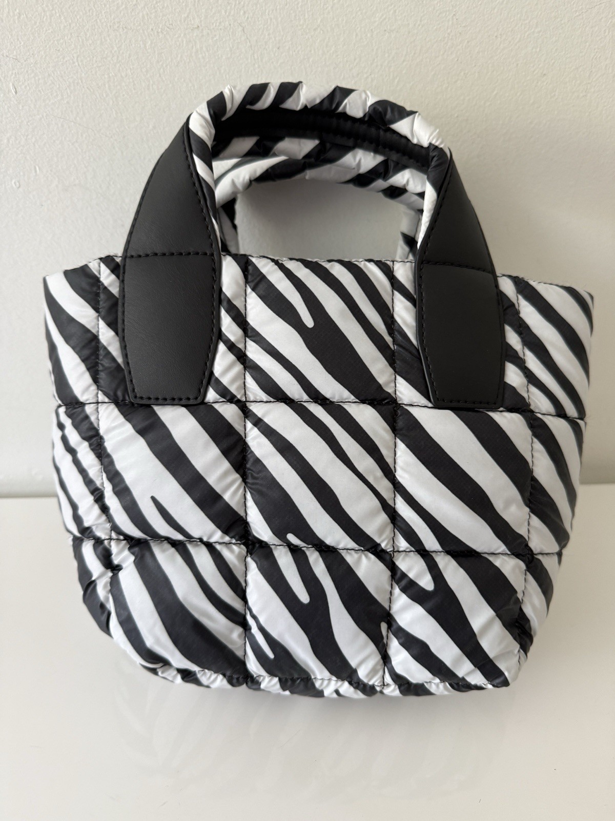 NWOT VEE COLLECTIVE Porter Mini Tote Bag Crossbody Handbag/Zebra Print