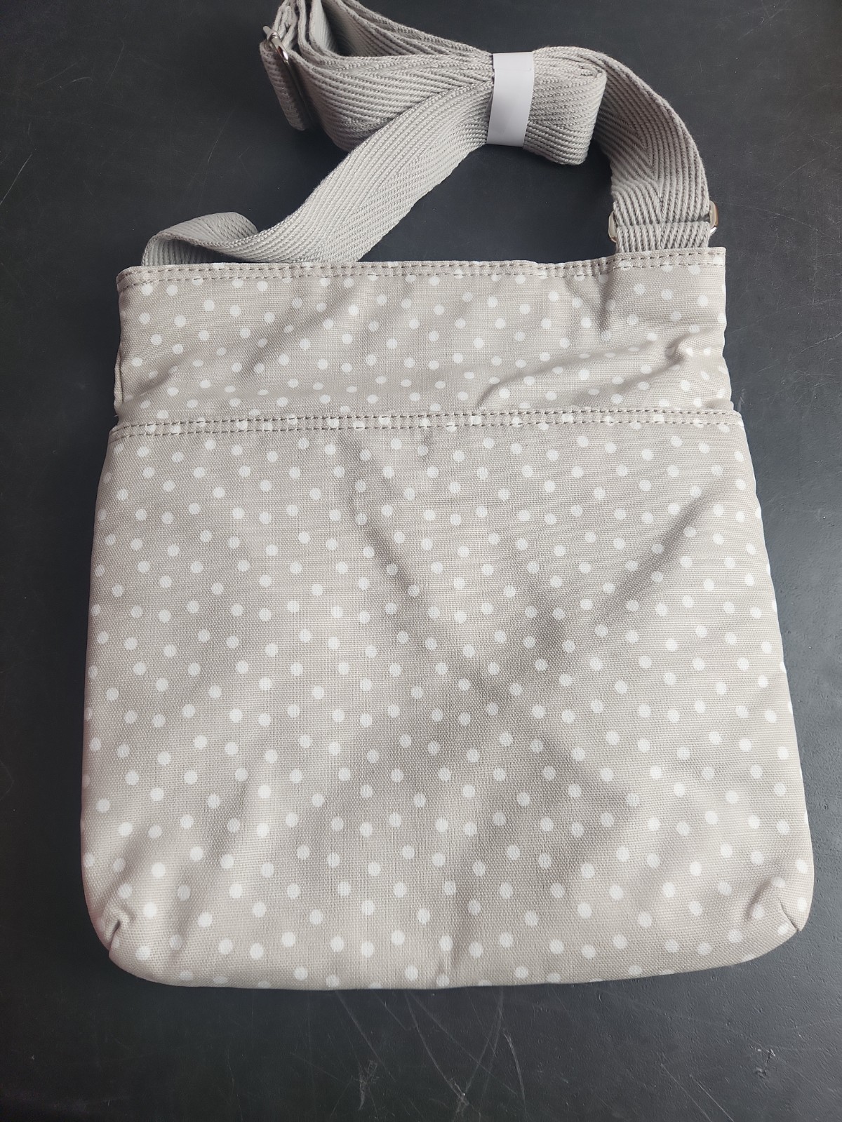 Thirty One Organizing Shoulder Bag Taupe Dancing Dot