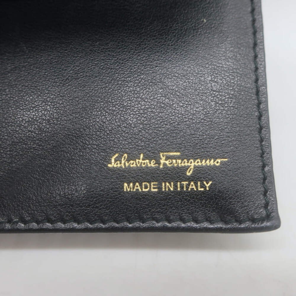 Salvatore Ferragamo Miss Vara Wallet on Chain Black Quilted Leather Crossbody