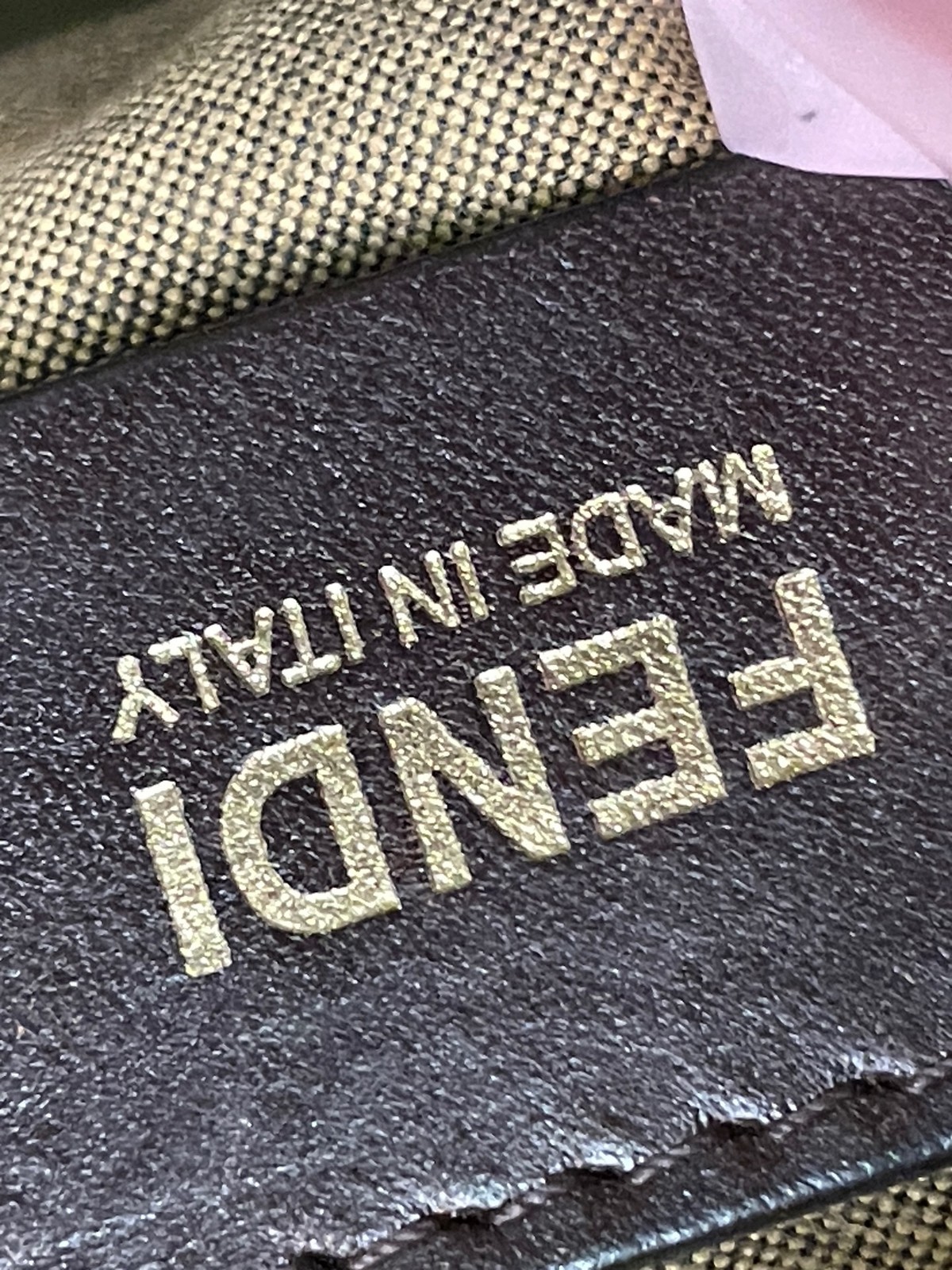 Fendi Zucca FF Canvas Brown Large Tote Bag