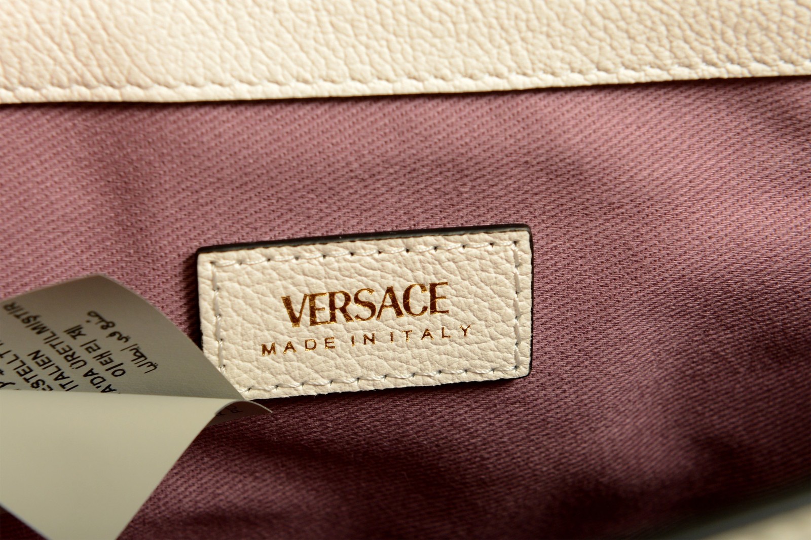 Versace Women’s Grainy Leather Gold Medusa Half Moon Handbag Shoulder Bag