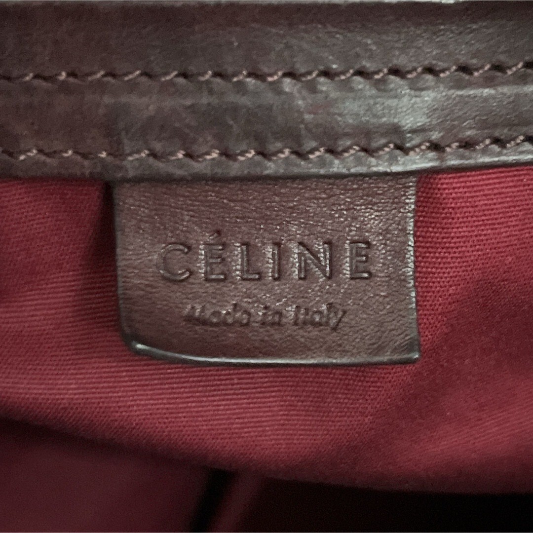 Celine Triomphe Handbag Boston Bag Canvas Leather Brown Used Ex+ Auth JAPAN FS