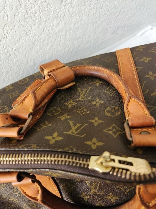 LOUIS VUITTON KEEPALL 55 TRAVEL BAG WEEKEND GETAWAY VINTAGE