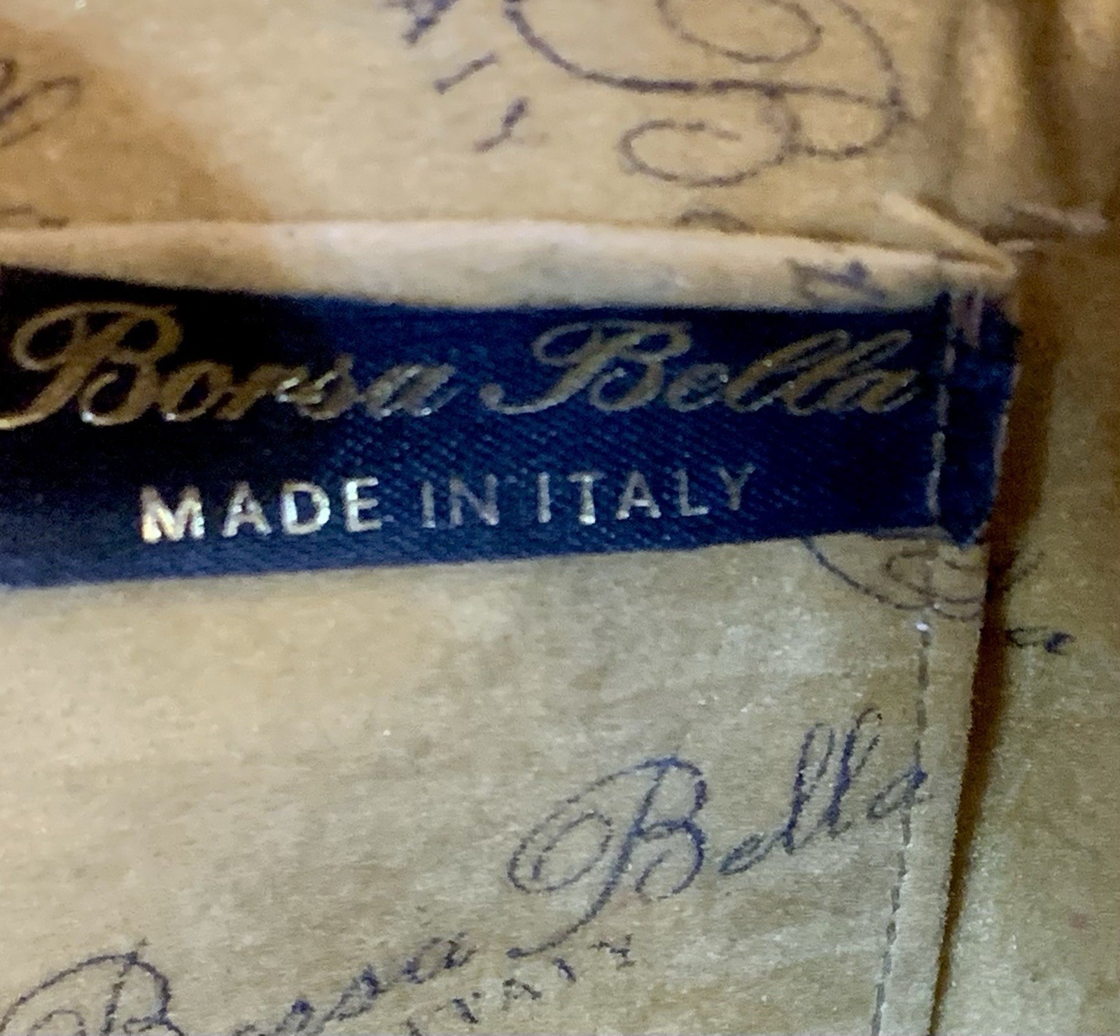 Vintage Borsa Bella Train Case Box Purse Italy