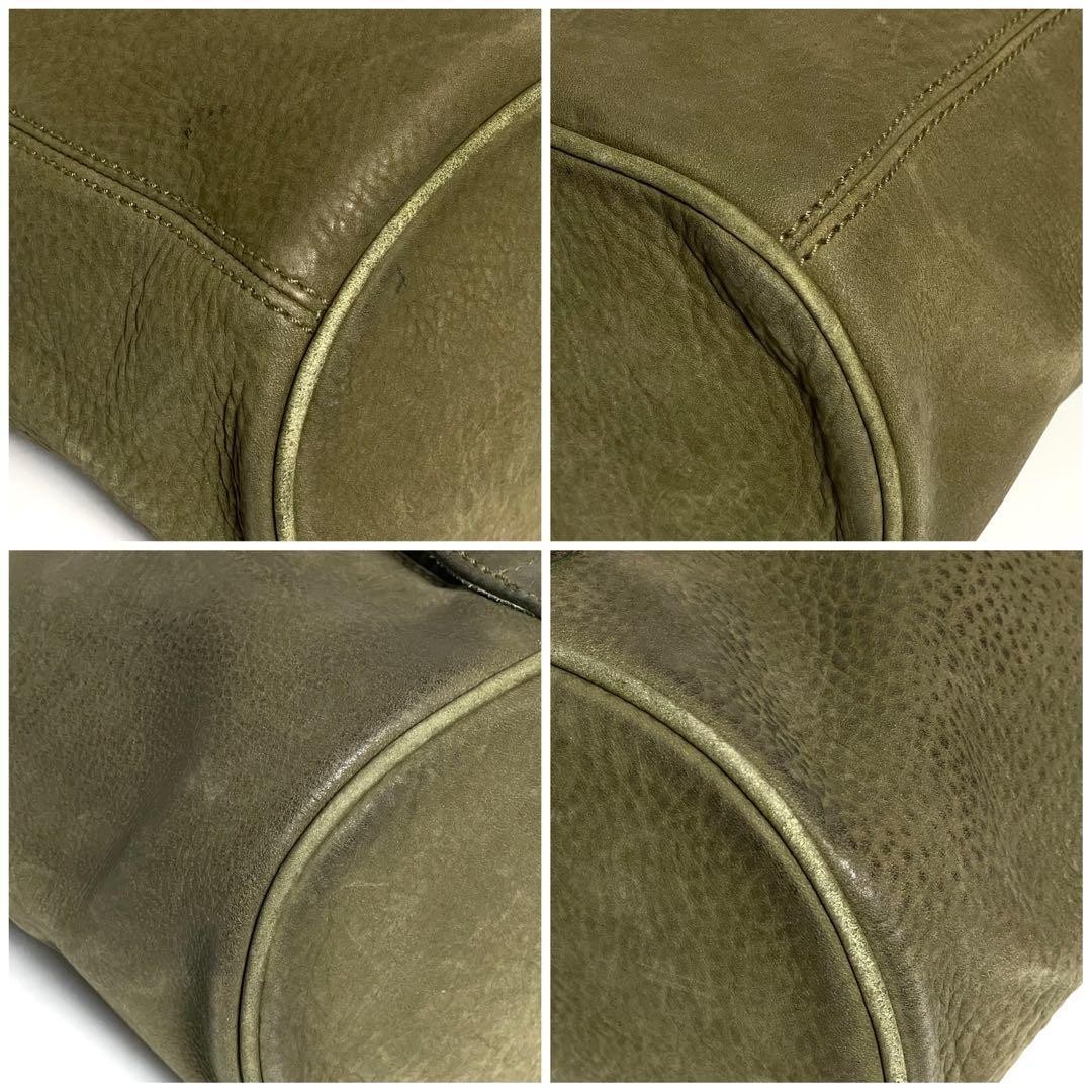 Old Coach 4944 Crossbody Bag Nubuck Leather Khaki Vintage Shoulder Drop 17.32 in