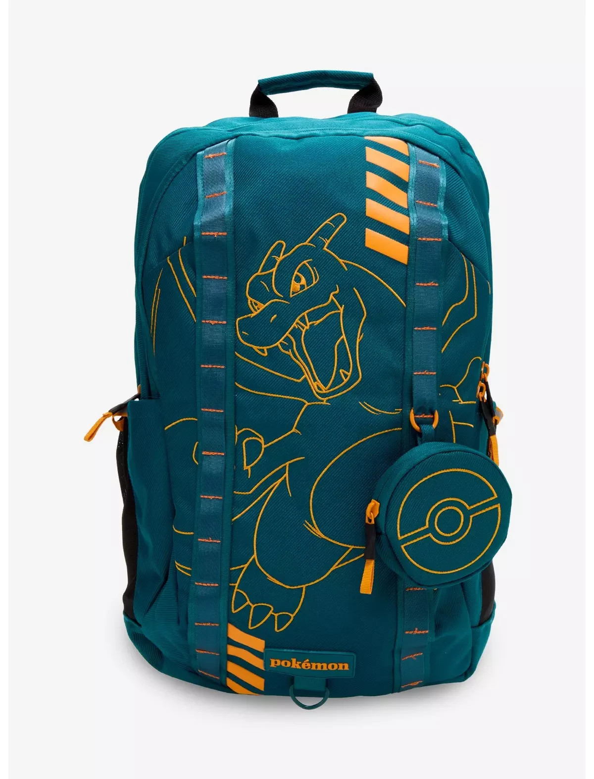 Pokemon Charizard Embroidered Backpack with Coin Purse