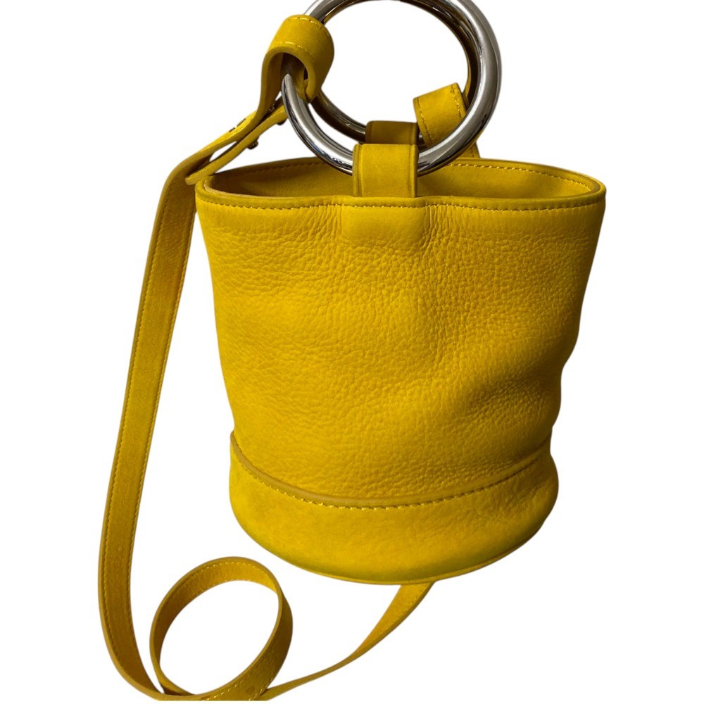SIMON MILLER S801S BONSAI 15CM STRAP 2WAY Shoulder Bag, Yellow Women USED