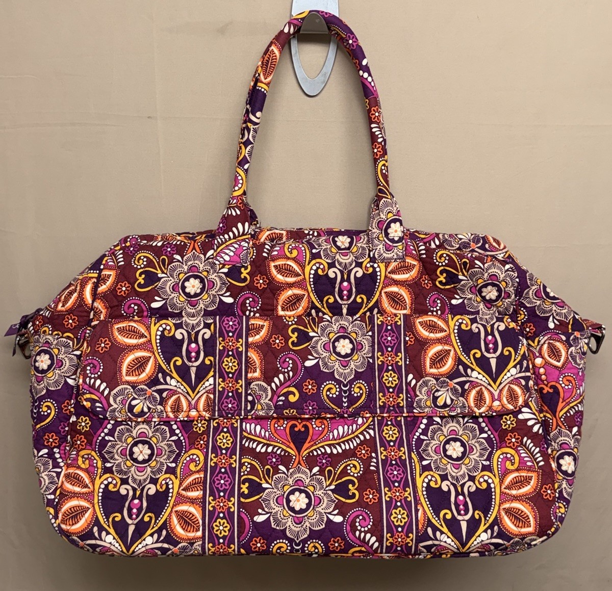 Vera Bradley Retired Safari Sunset Quilted XLarge Carry On Travel Bag Duffel Bag
