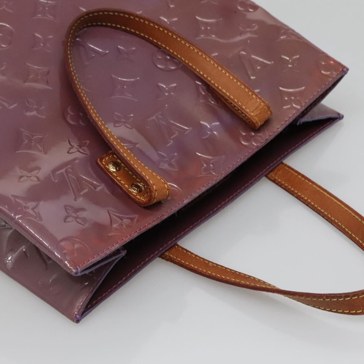 LOUIS VUITTON Monogram Vernis Reade MM Hand Bag Viole M91087 LV Auth bs27811