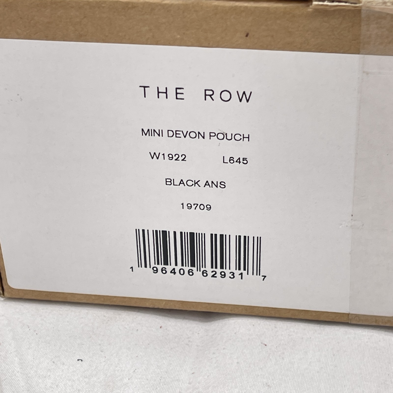 The Row Womens Mini Devon Pouchette Clutch Leather Black