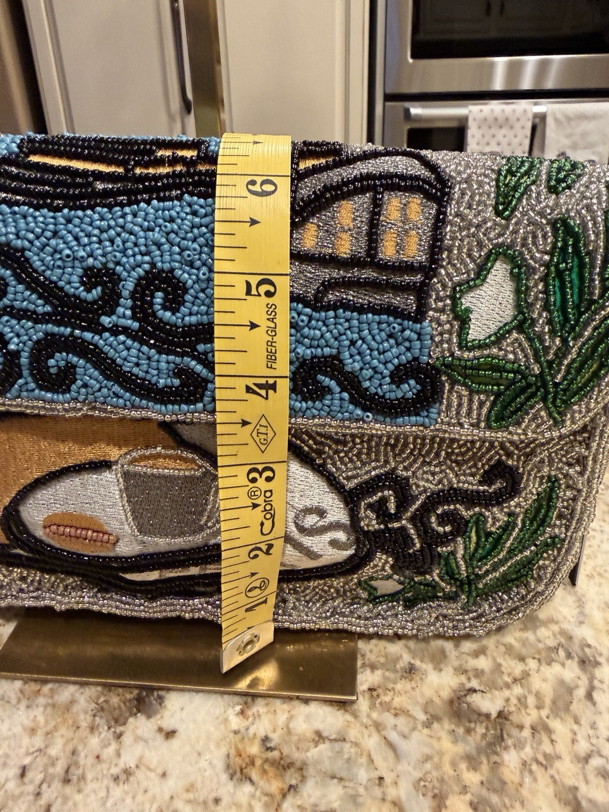 America & Beyond Beaded Paris Shoulder Bag