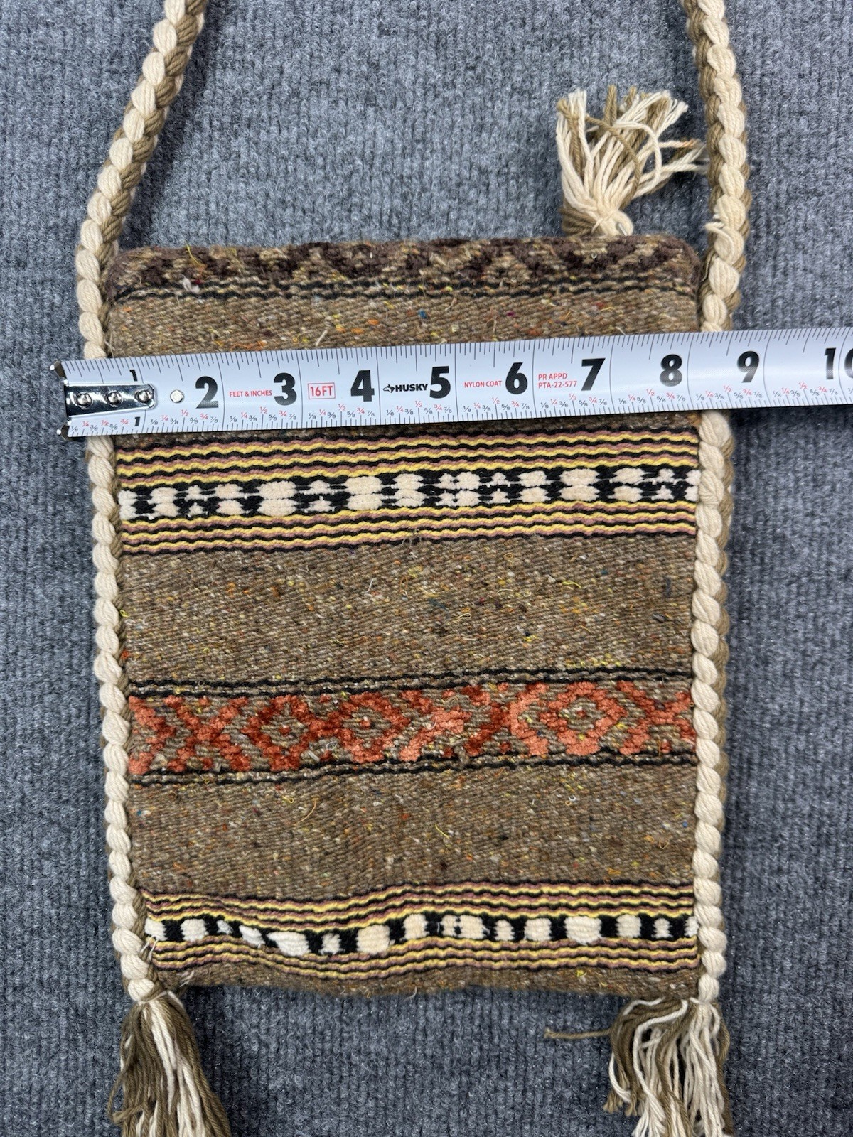 Frankie Johnnie Woven Wool Shoulder Bag Southwest Native American Aztec Mexican