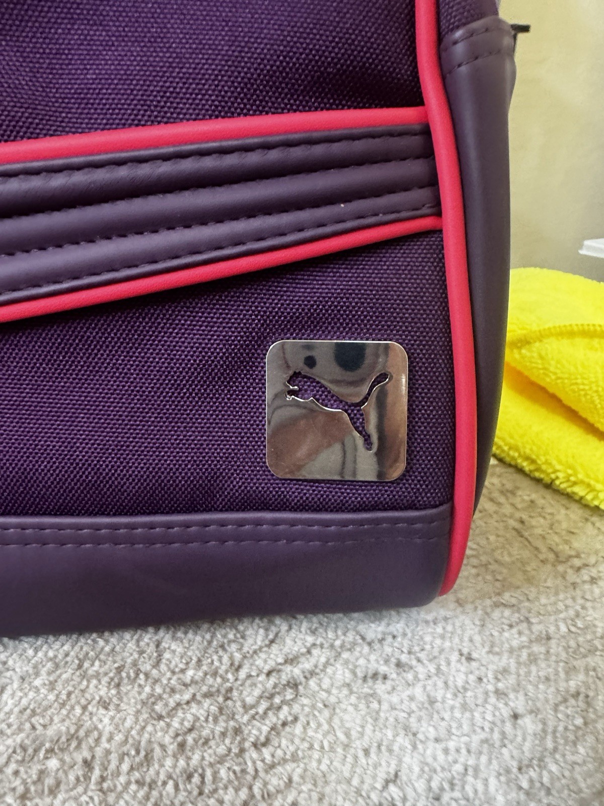 NWT 🔥 Puma Women Mesh Grip Purple Pink Shoulder Bag Carry-All Plum Purple MINT