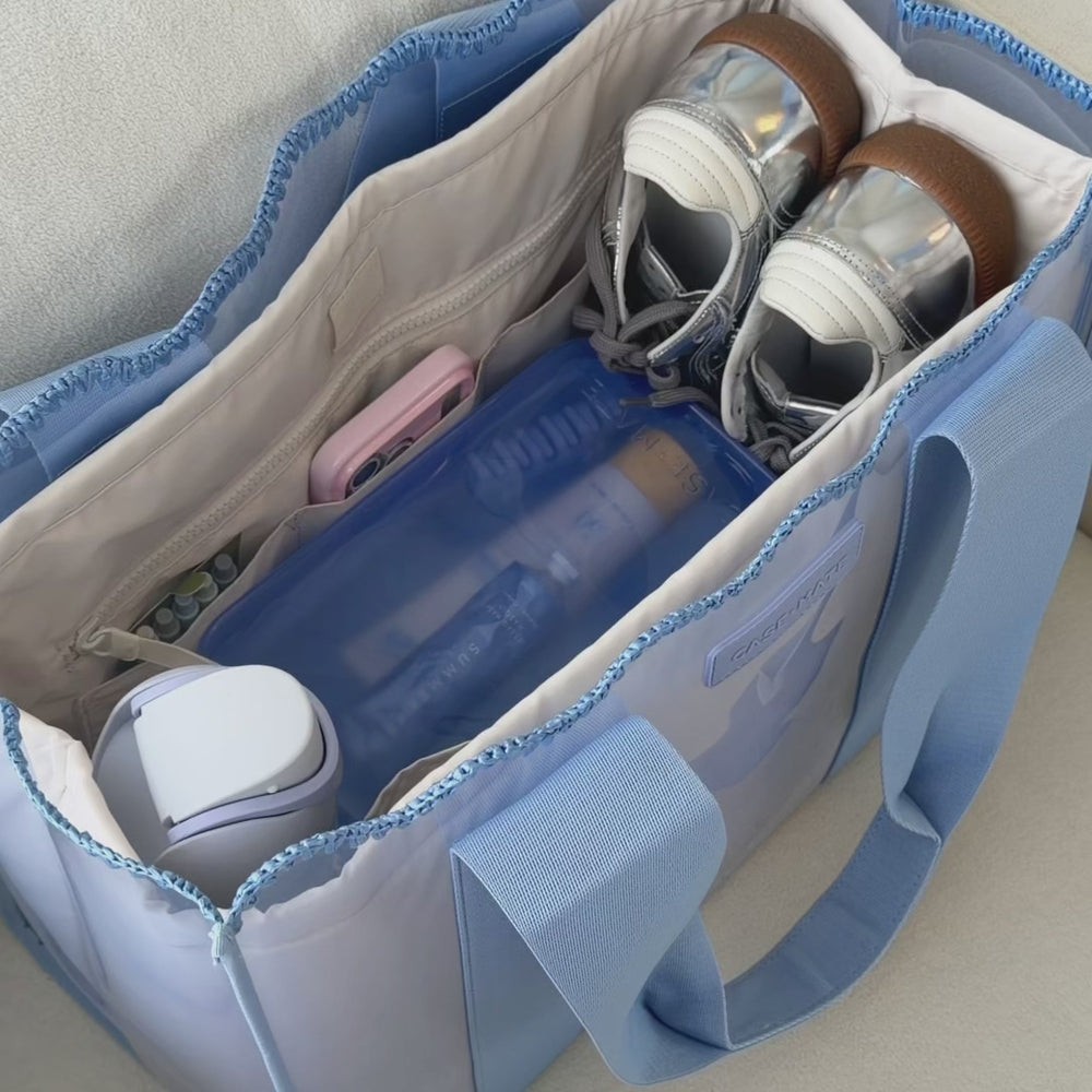 Case-Mate Jelly Tote Organizer Insert French Vanilla Laptop Sleeve Pockets NWT