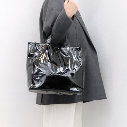 Cache Cache Soft Enamel Square Tote Bag (Black)