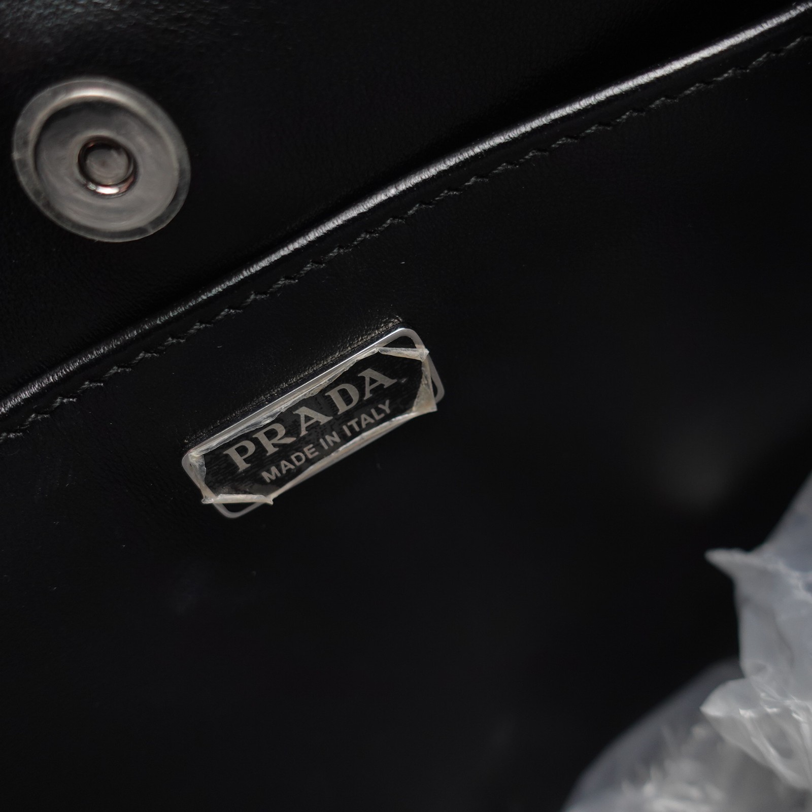 Pre-Owned Prada Cleo Black Calfskin Leather Shoulder Bag T10441533