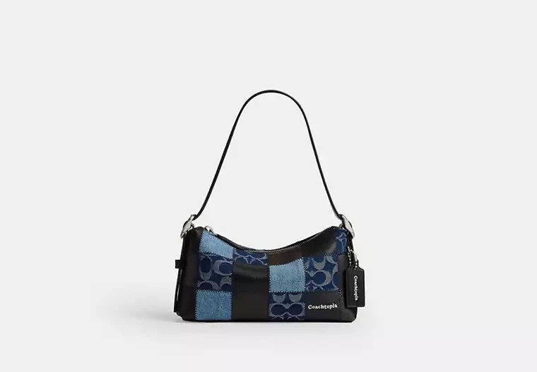 sold out NWT Coach Alter/Ego Small Slouchy Shoulder Bag CFI64-Denim/Black
