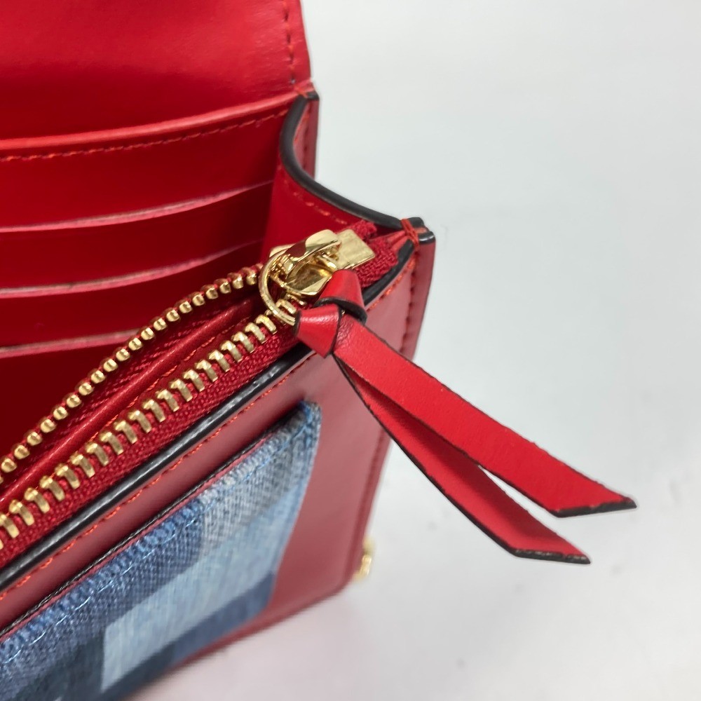 LOUIS VUITTON M69036 MonogramDenim Portefeuille Flor Chain Wallet Shoulder Bag