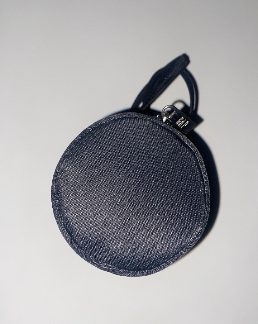 Gap Vintage Black Barrel Cylinder Nylon Small Purse Handbag