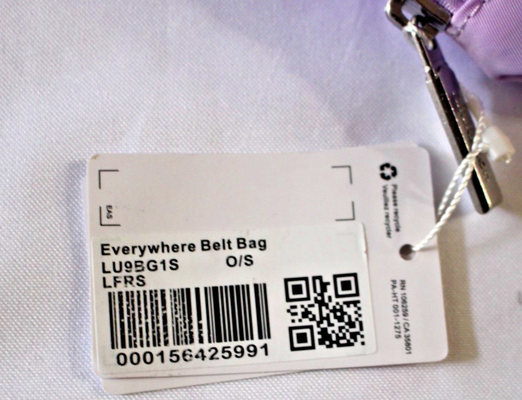 2-PACK LULULEMON EVERYWHERE FANNY BELT BAG LU9BG1S LFRS WATER-REPELLENT PURPLE