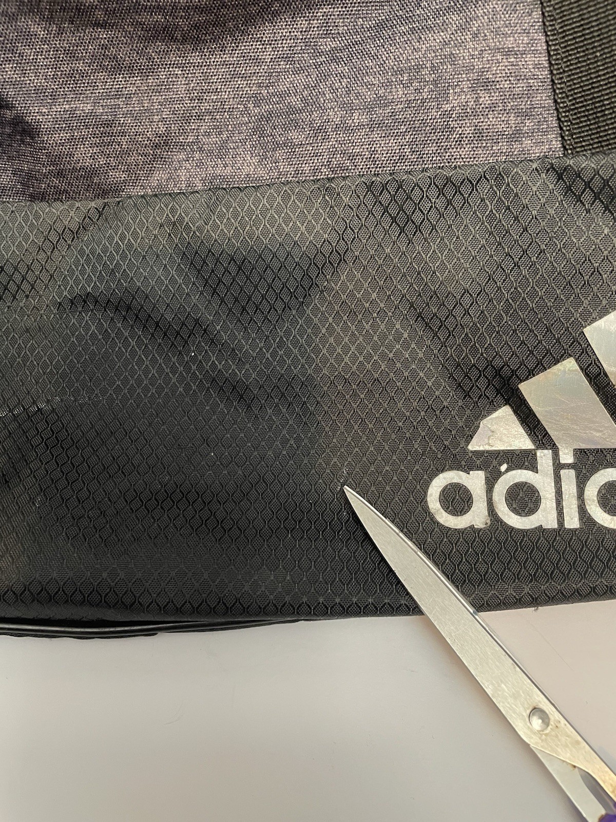 Adidas Defender Medium Duffel Bag Jersey Onix Gray Water Resistant