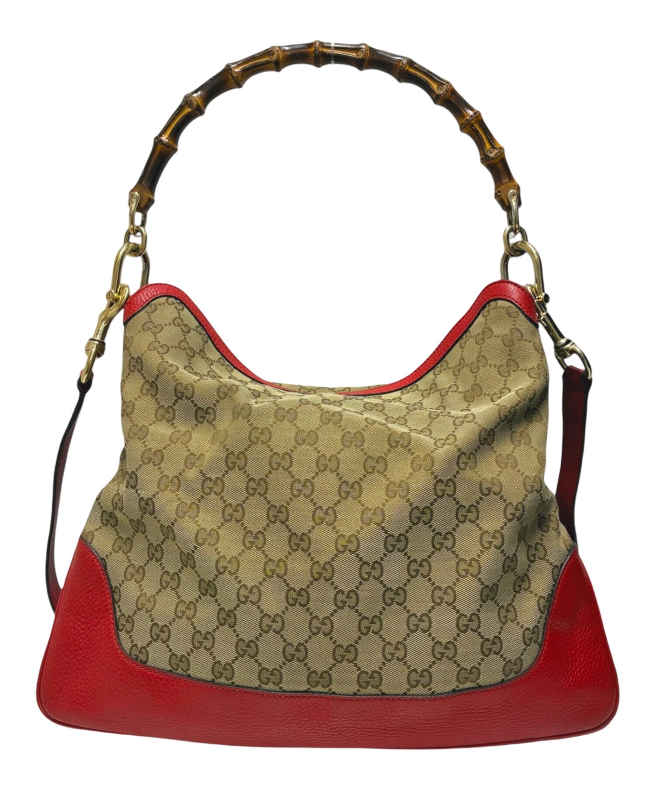 Gucci Bamboo 282315 Beige Shoulder Bag #TFB2481