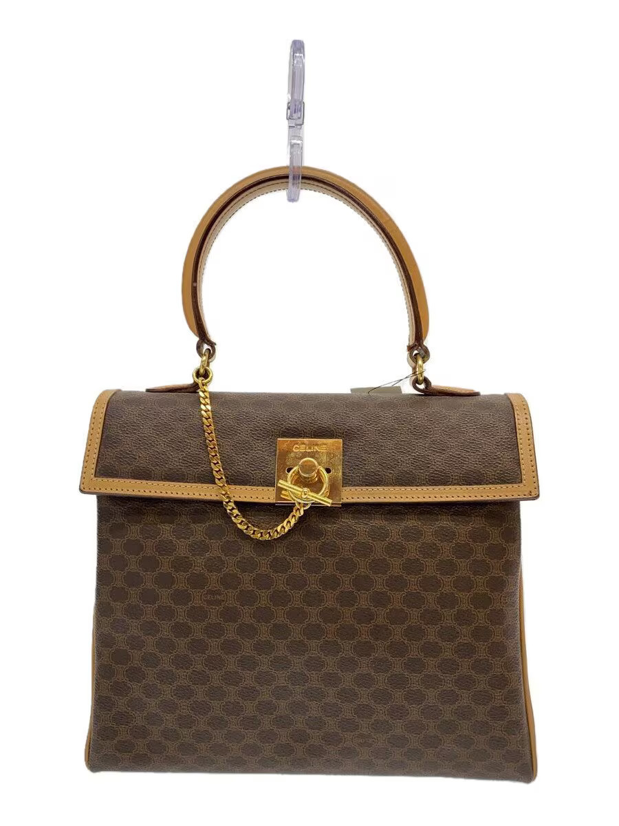 CELINE Handbag Brown Tea Allover Pattern M13 CELINE Celine