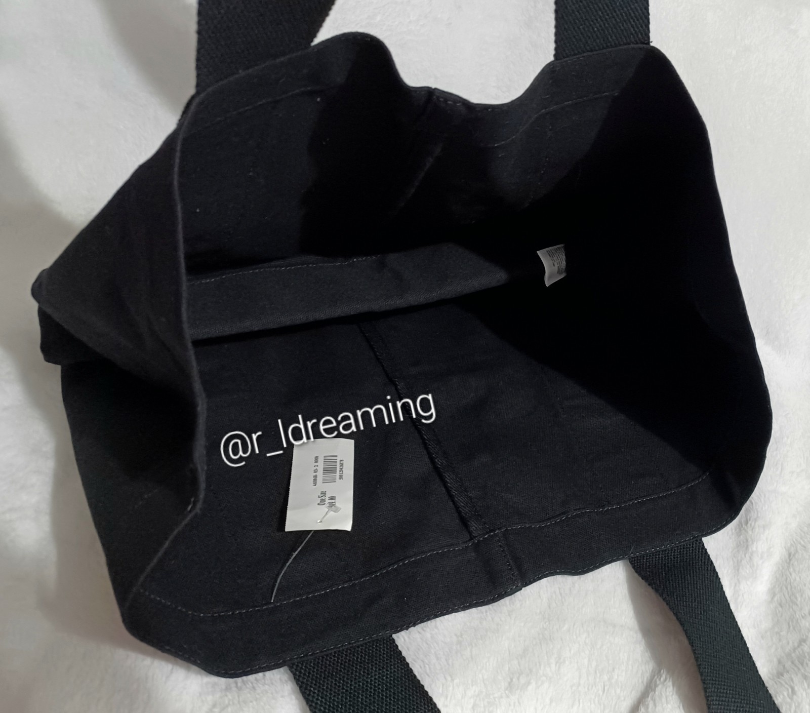 NWT Black Athleta Logo Tote Bag One Size