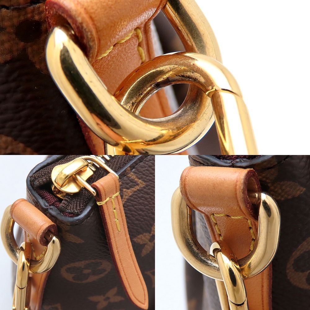 LOUIS VUITTON Monogram Handbag Turen MM 2Way M48814 Brown/352875