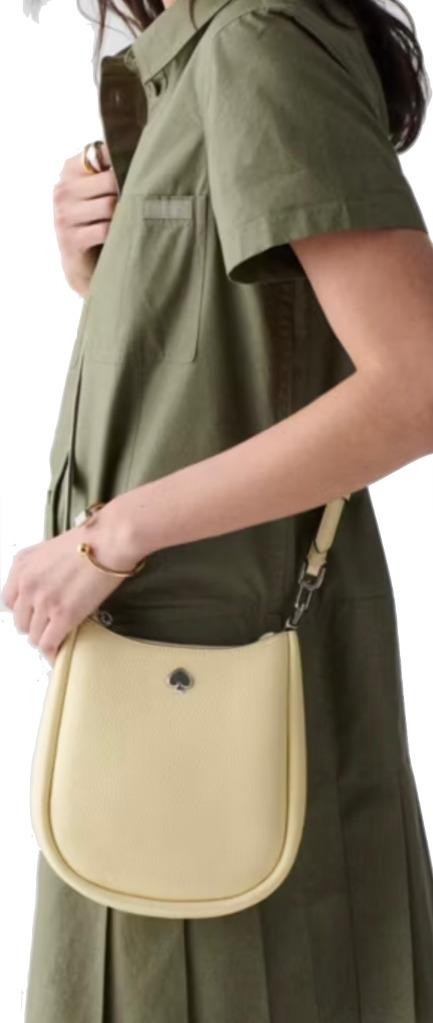 KATE SPADE KAYLA SMALL CROSSBODY LEATHER BAG KL805 LEMON FONDANT NWT $299