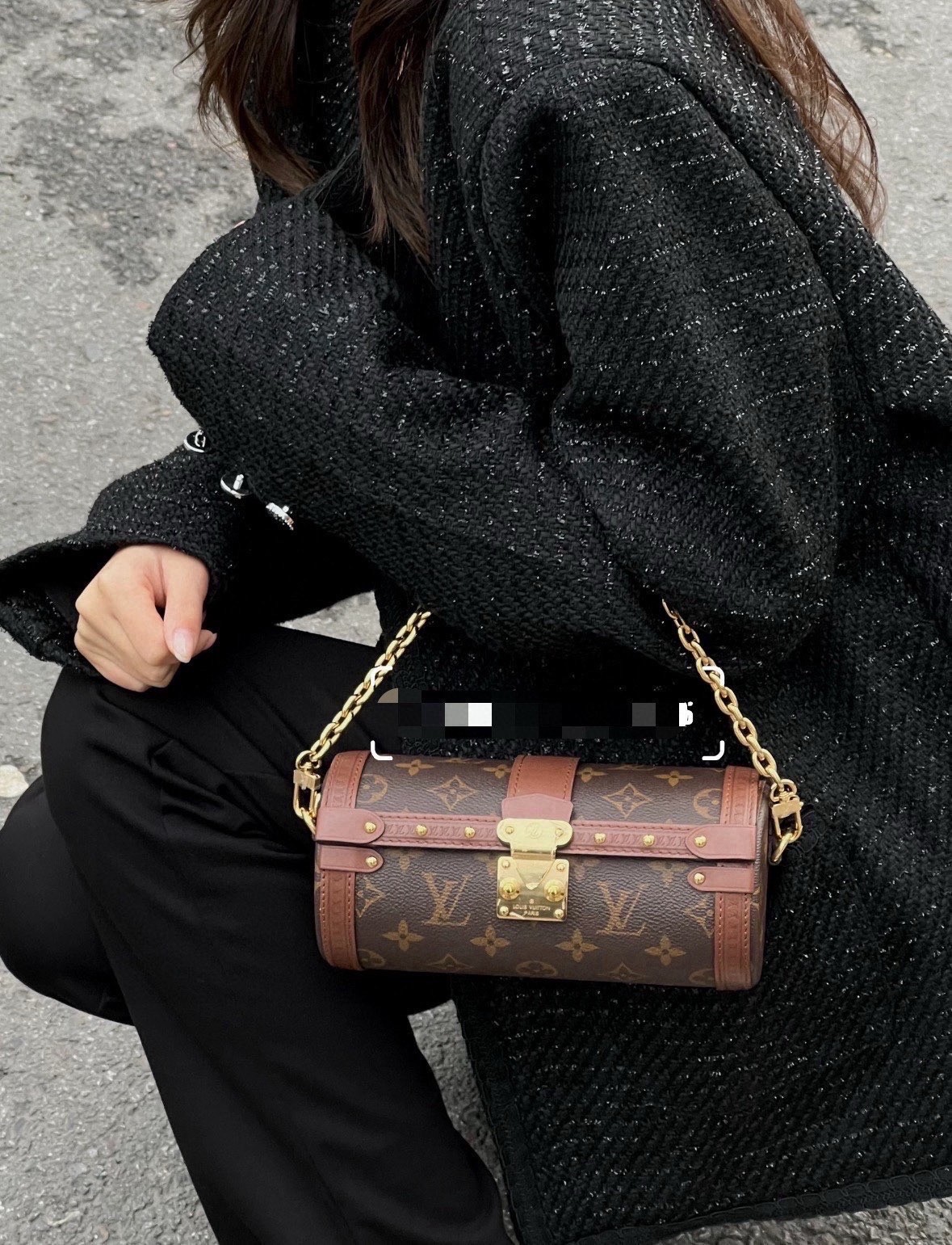 Louis Vuitton Papillon Trunk Normal Brown Monogram Canvas Crossbody Bag US Ship