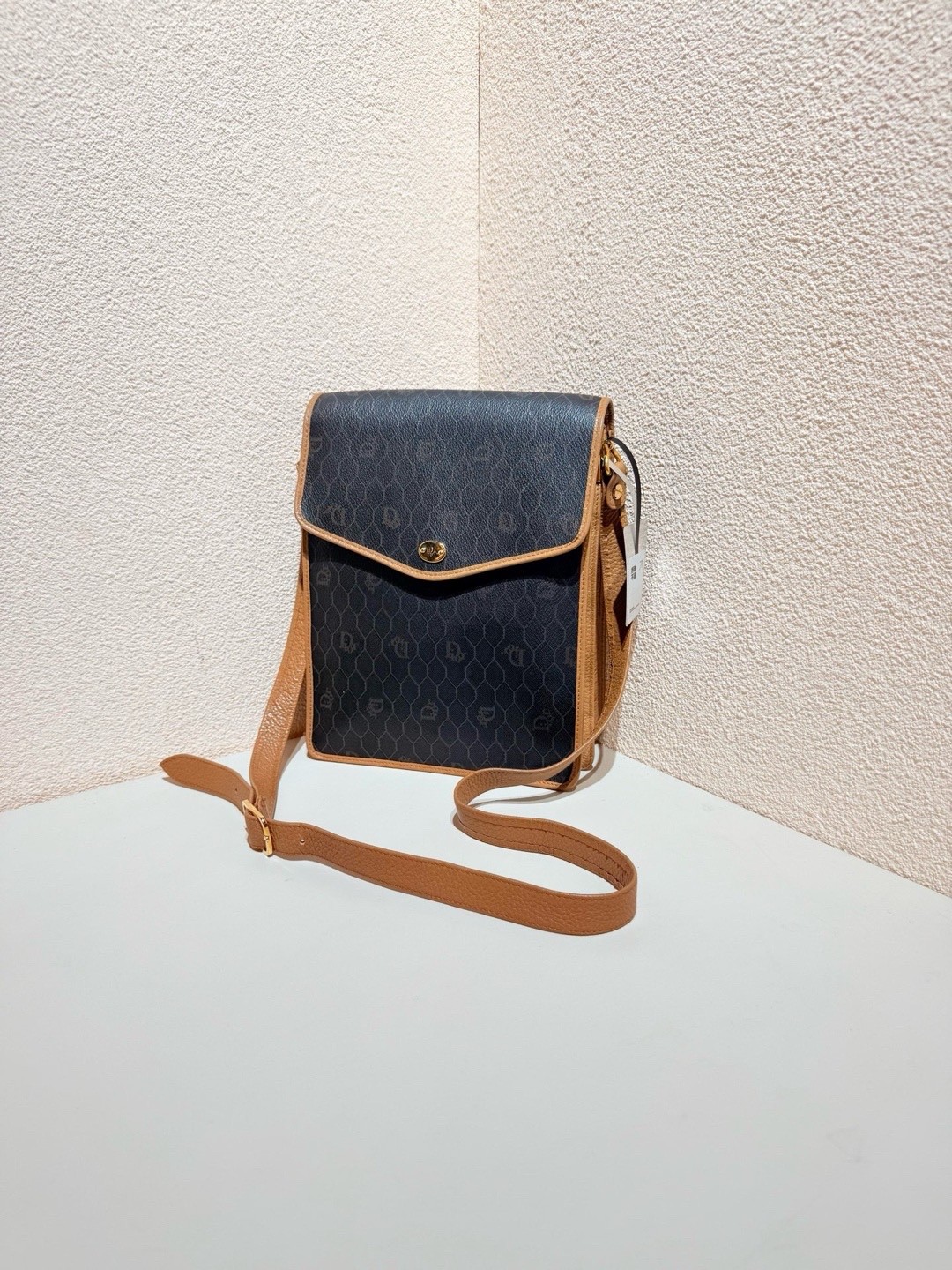 Dior Pre-Owned Authentic Crossbody Bag Monogram 20×26×5cm