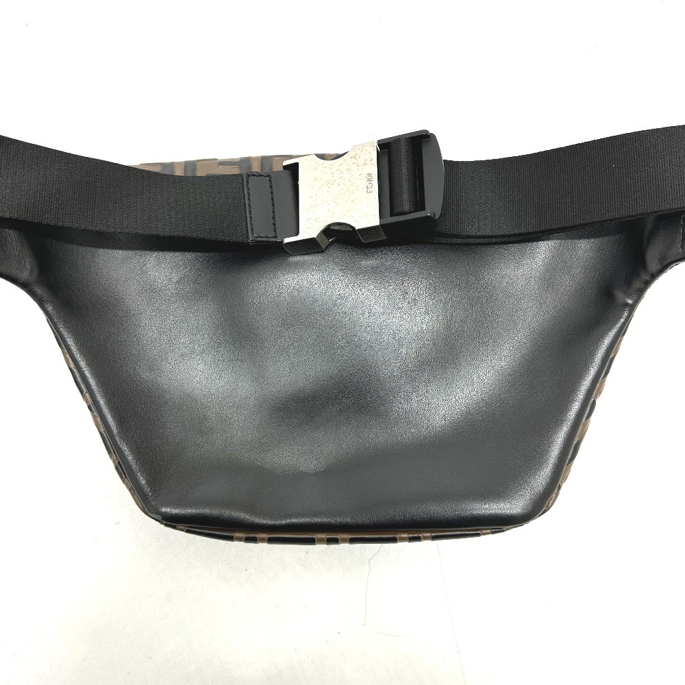 FENDI 7VA434 Crossbody bag Shoulder Bag Zucca Bag body bag Leather Brown/Black