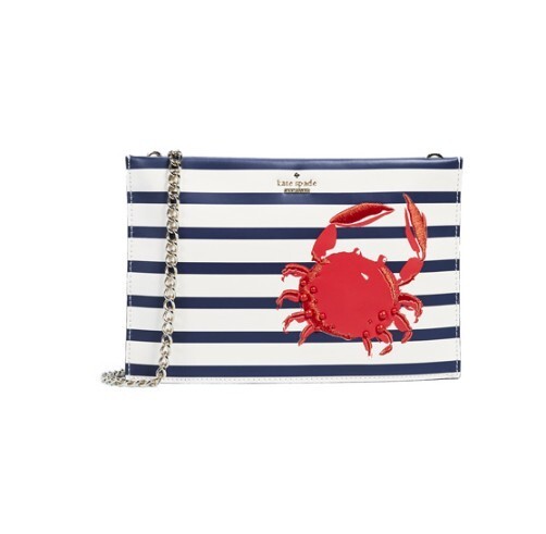 Kate Spade Shore Thing Crab Sima Crossbody Bag (Cement) crab shoulder bag