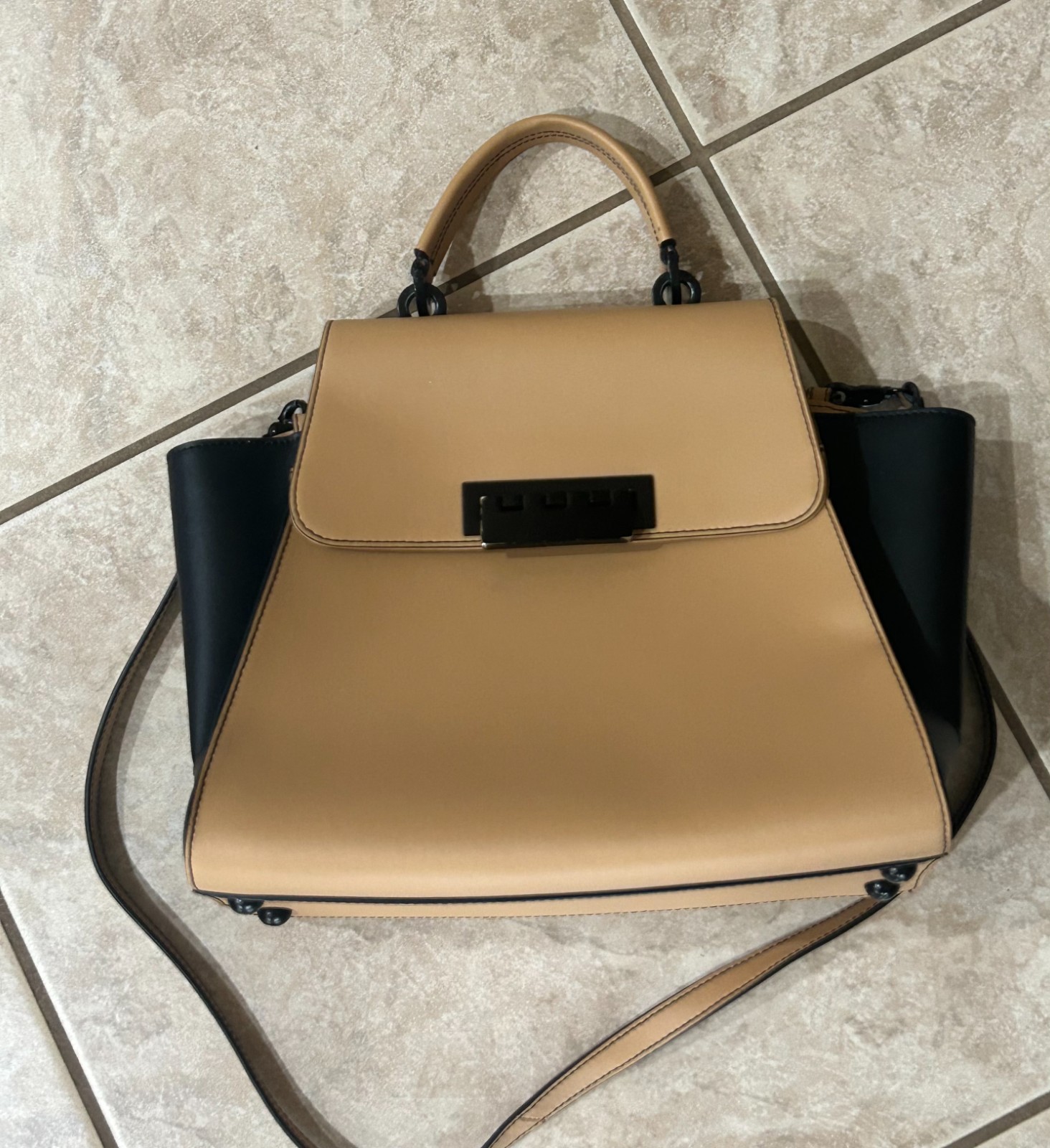 Vintage Zac Posen Eartha leather bag purse crossbody