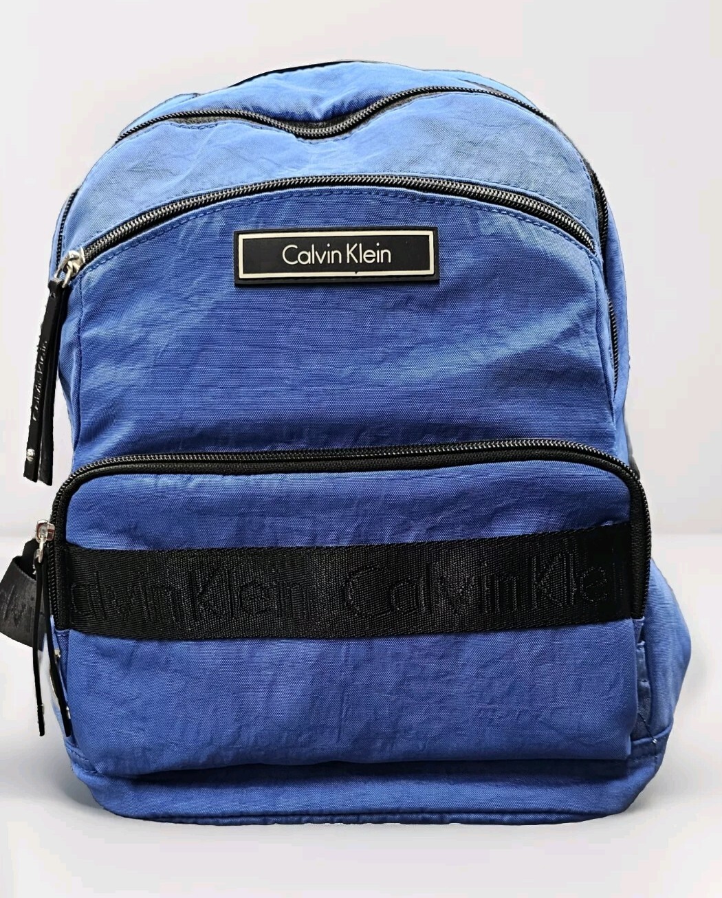 Calvin Klein Athliesure Nylon Blue Backpack 15 inches long 11 Inches Wide