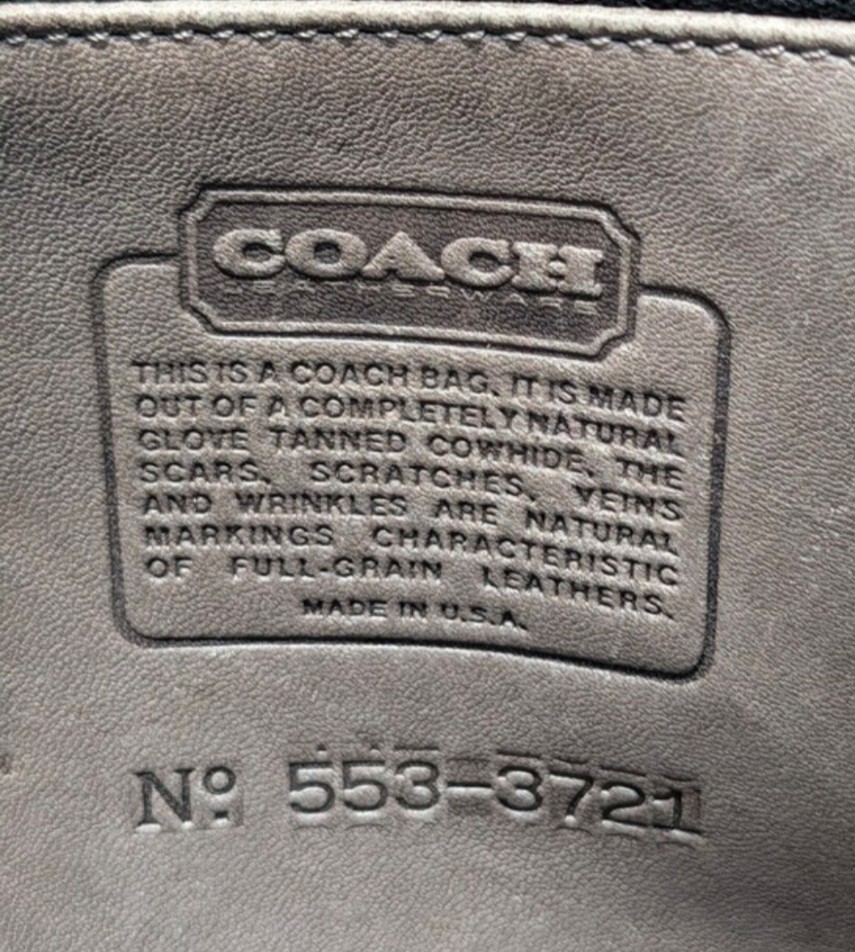 Vintage Coach RARE Classic Pouch 9170 GRAY NYC 1980’s