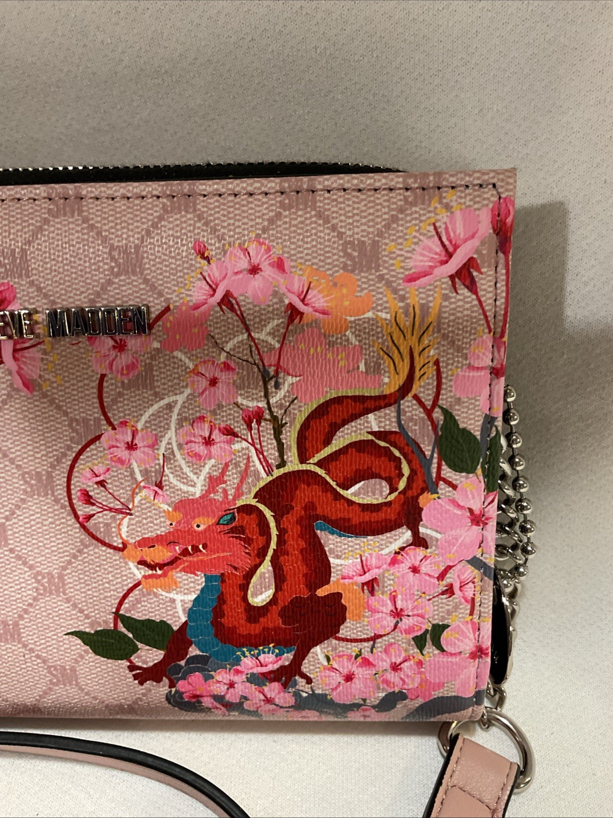 Steve Madden Dragon Sakura Cherry Blossom Japan Edition Dome Crossbody Purse