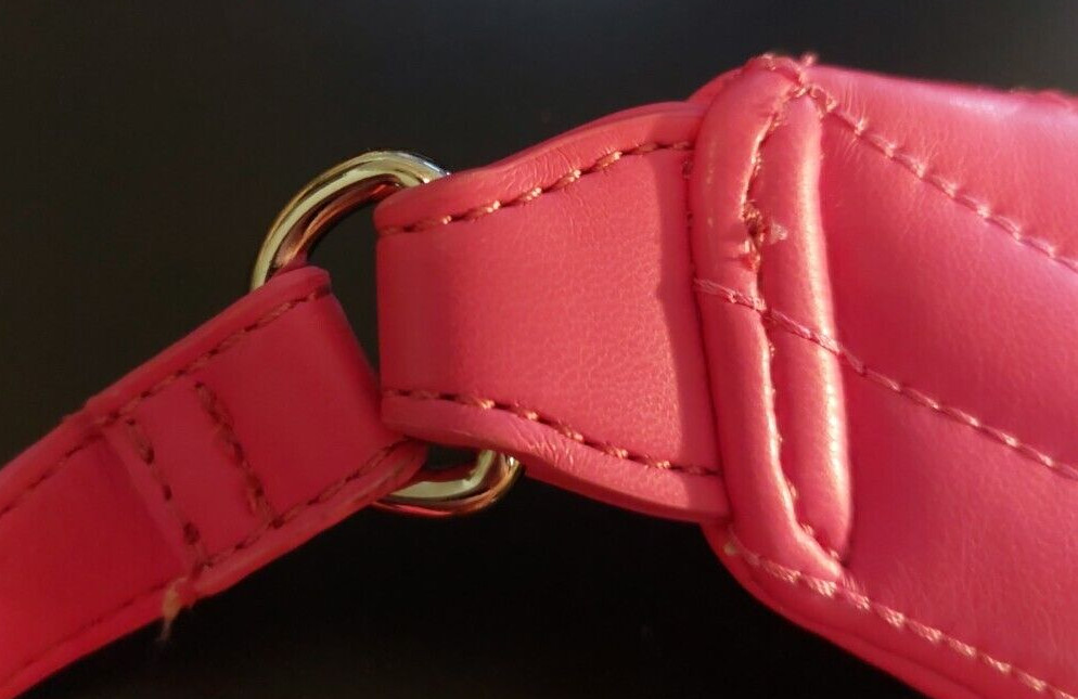Guess Hot Pink Shoulder Bag Crossbody Fanny Pack Patent Finish 100% PU